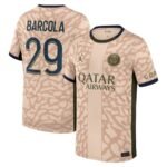 Paris Saint-Germain Bradley Barcola 29 Fourth Trikot 2023-2024