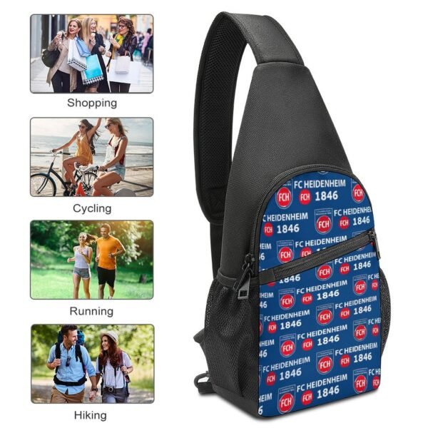 FC Heidenheim Crossbody Backpack Leichte Umhängetaschen Sling-Rucksack