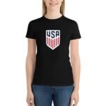 Vereinigten Staaten Damen Kurzarm Rundhals T-Shirt Casual Sommer Tops