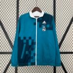 Real Madrid Beidseitig Verwendbar Anthem Jacke 2024-2025 - Blau Weiß