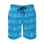 Olympique De Marseille Herren Badehose Schnelltrocknende Strandshorts Mit Tasche Kordelzug Shorts