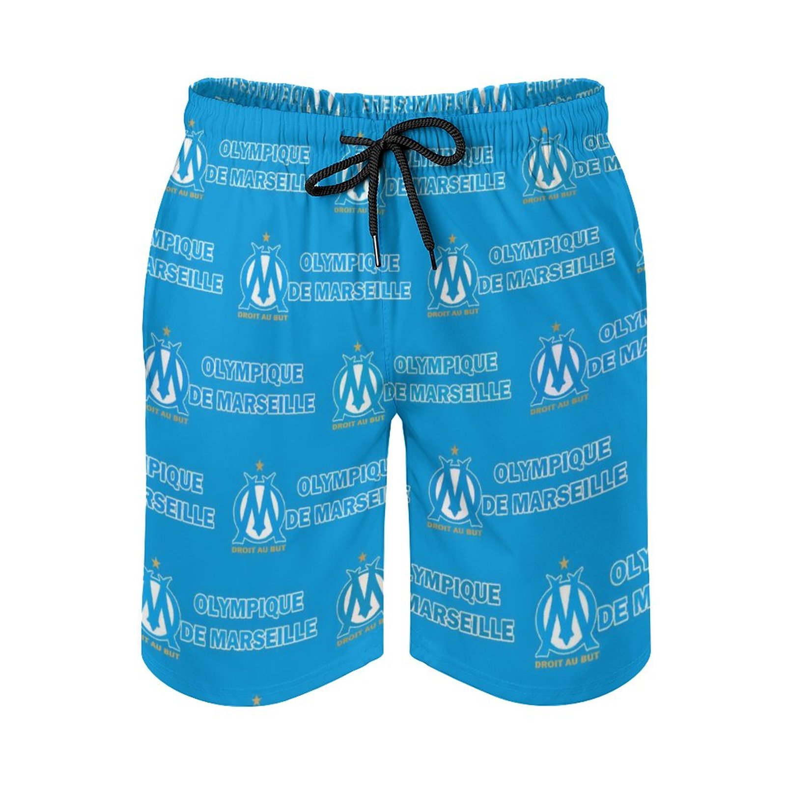 Olympique De Marseille Herren Badehose Schnelltrocknende Strandshorts Mit Tasche Kordelzug Shorts Olympique De Marseille Herren Badehose Schnelltrocknende Strandshorts Mit Tasche Kordelzug Shorts