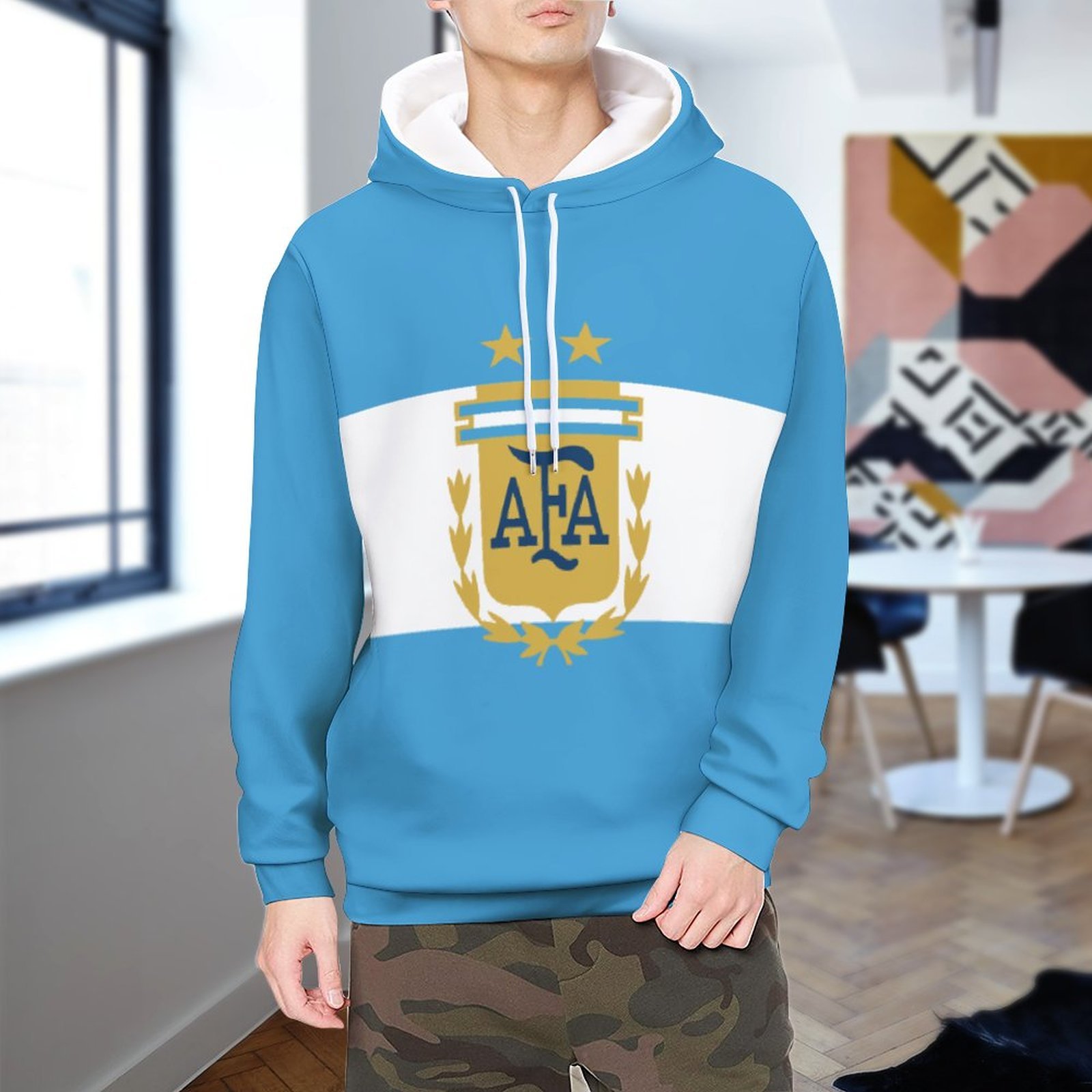 Argentinien Kapuzenpulli Mit Fleece Für Männer Und Frauen Argentinien Kapuzenpulli Mit Fleece Für Männer Und Frauen