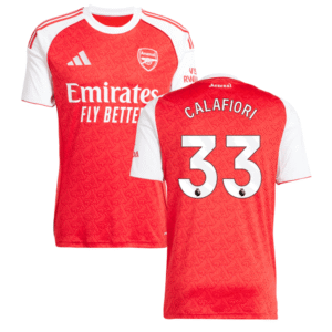 Arsenal Riccardo Calafiori 33 Home Trikot 2025-2026