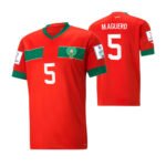 Marokko Nayef Aguerd 5 Home Trikot WM 2022