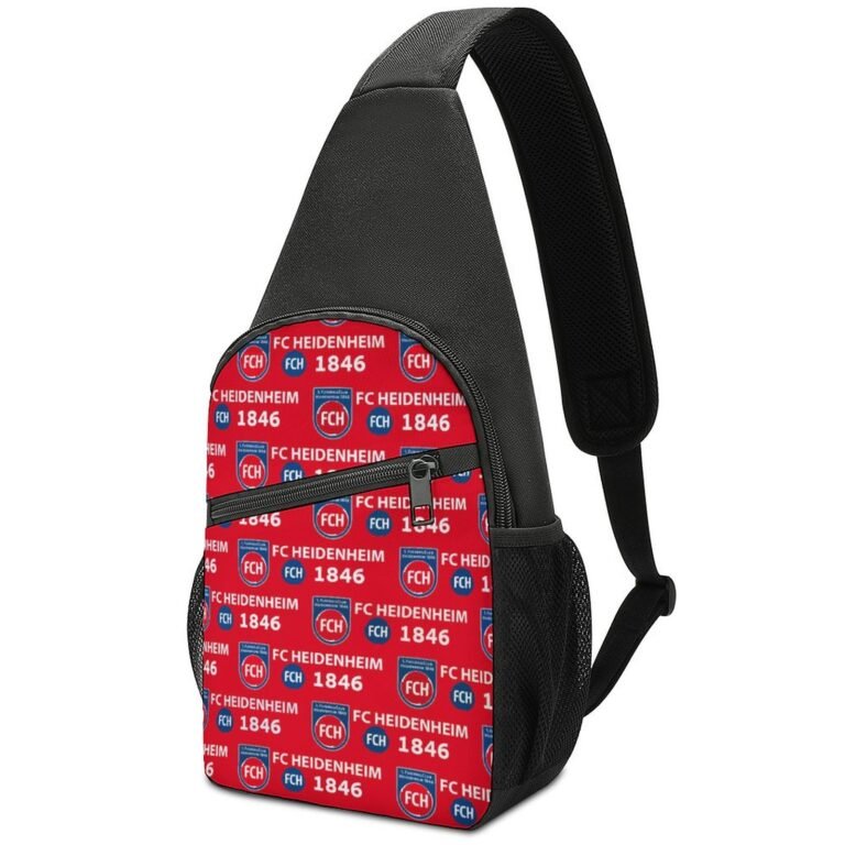 FC Heidenheim Crossbody Backpack Leichte Umhängetaschen Sling-Rucksack