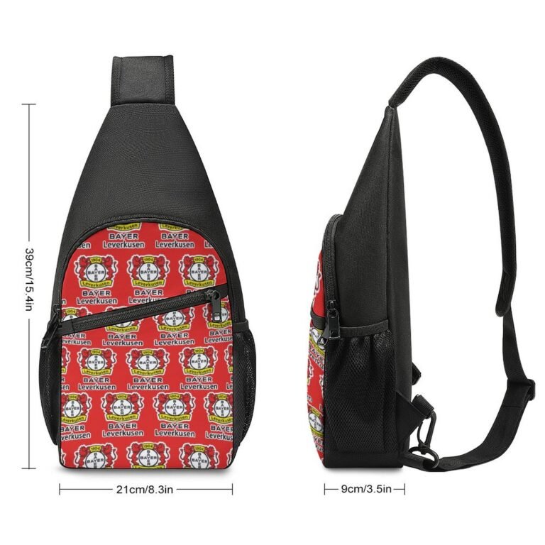 Bayer Leverkusen Crossbody Backpack Leichte Umhängetaschen Sling-Rucksack