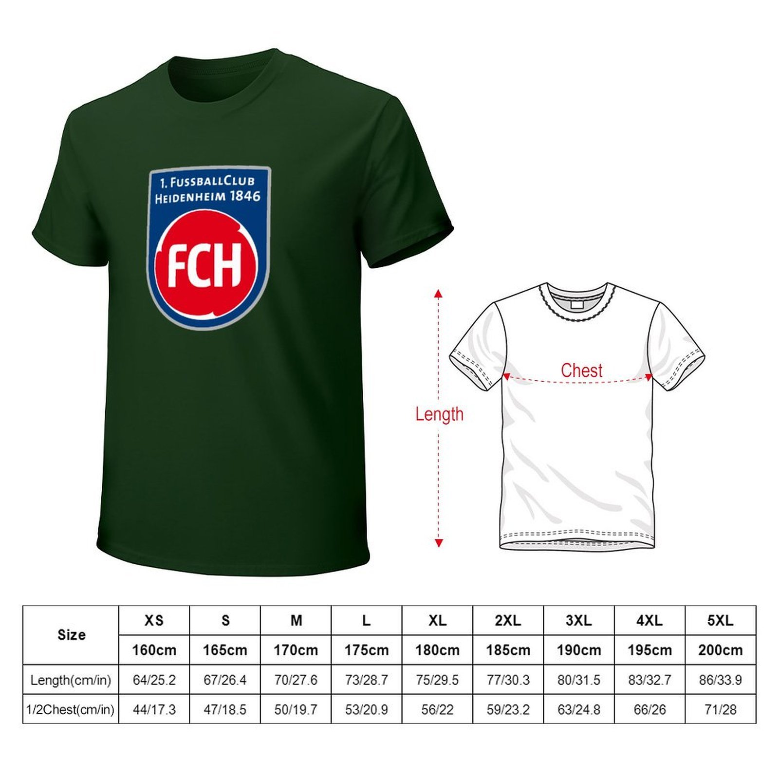 FC Heidenheim Core Stretch Slim Cneck Gildan Tee T-Shirt Herren FC Heidenheim Core Stretch Slim Cneck Gildan Tee T-Shirt Herren