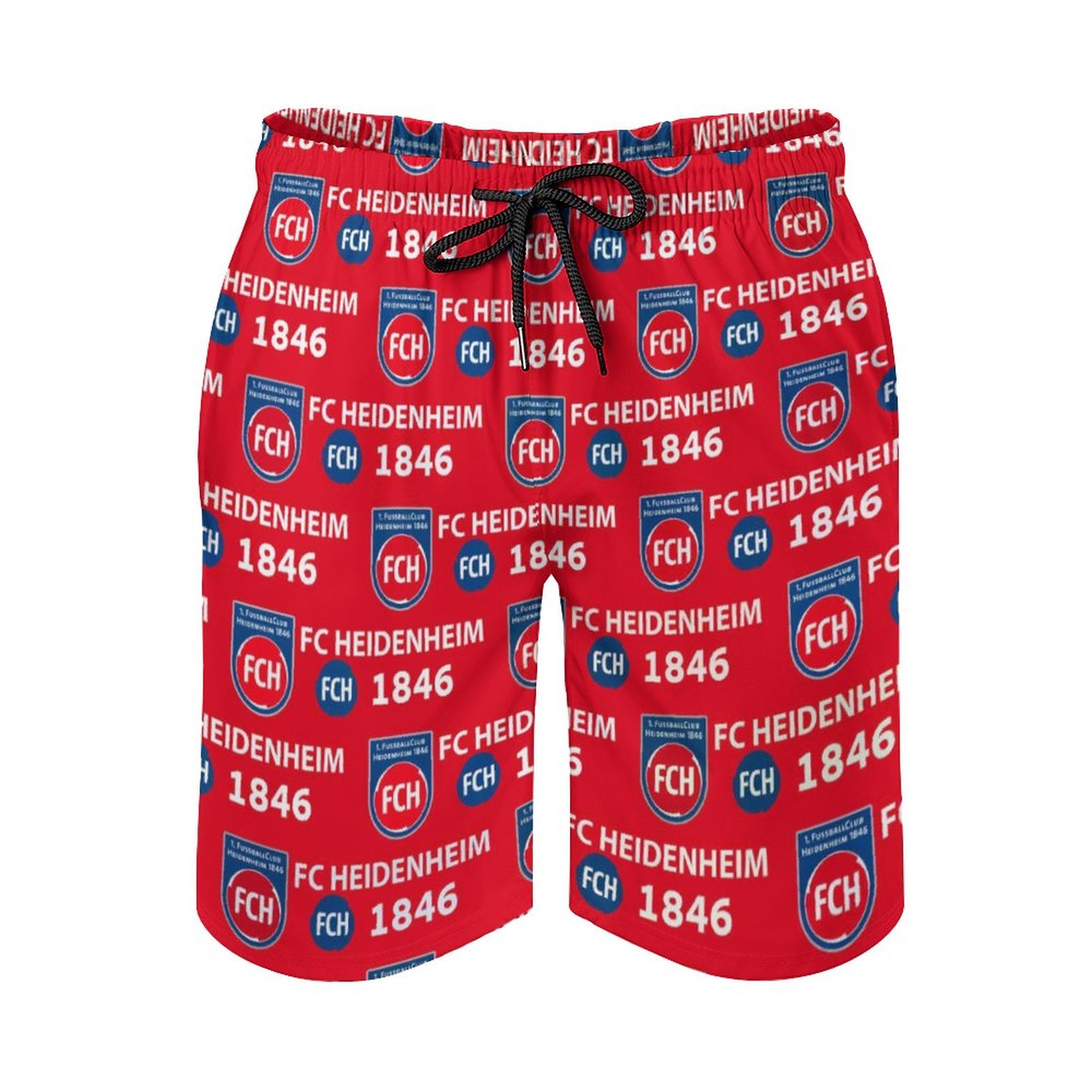 FC Heidenheim Herren Badehose Schnelltrocknende Strandshorts Mit Tasche Kordelzug Shorts FC Heidenheim Herren Badehose Schnelltrocknende Strandshorts Mit Tasche Kordelzug Shorts