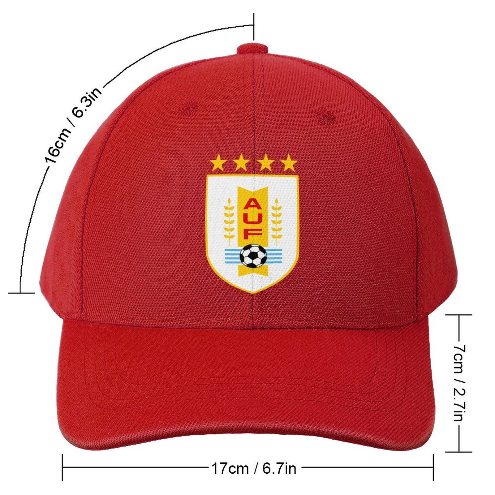 Uruguay Baseball Cap Verstellbar Reine Farbe Baseballkappe Mütze Uruguay Baseball Cap Verstellbar Reine Farbe Baseballkappe Mütze