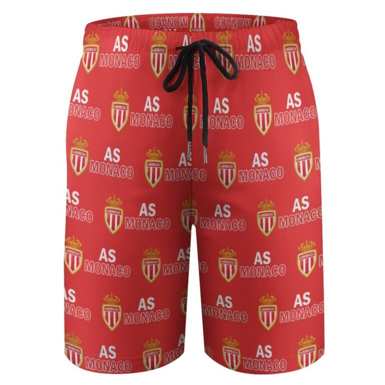 AS Monaco Kinder Badehose,Strandshorts Sommer Jogginghose,Strandhosen