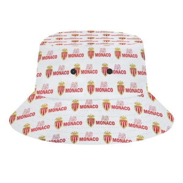 AS Monaco Karomuster Sommer Sonnenhut Reversible Bucket Hat