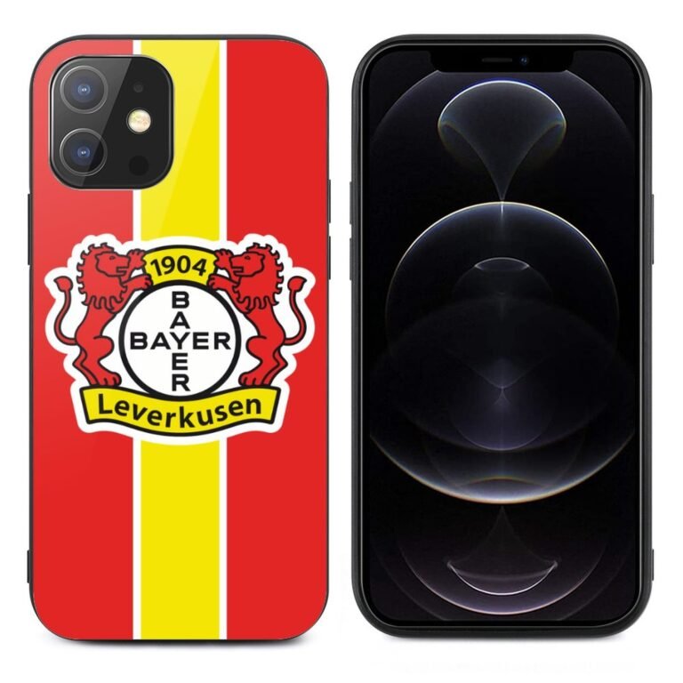 Bayer Leverkusen Stoßfest Glaskasten Handyhüllen & Cover Für IPhone 12