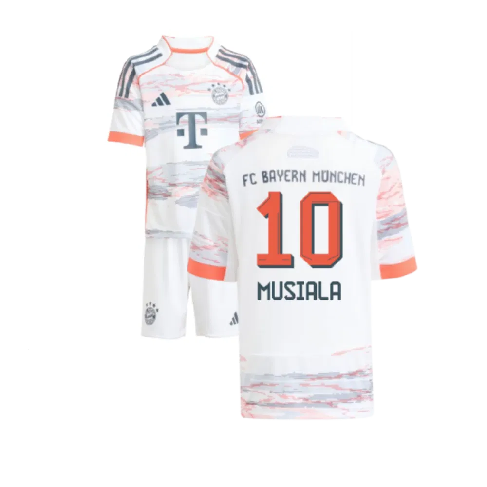 Bayern München Jamal Musiala 10 Auswärtstrikot Kinder 2025-2026 Bayern München Jamal Musiala 10 Auswärtstrikot Kinder 2025-2026