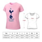 Tottenham Hotspur Damen Kurzarm Rundhals T-Shirt Casual Sommer Tops
