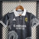 Real Madrid Chinesisch Drache Kinder Sondertrikot Mit Shorts - Schwarz
