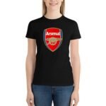 Arsenal Damen Kurzarm Rundhals T-Shirt Casual Sommer Tops