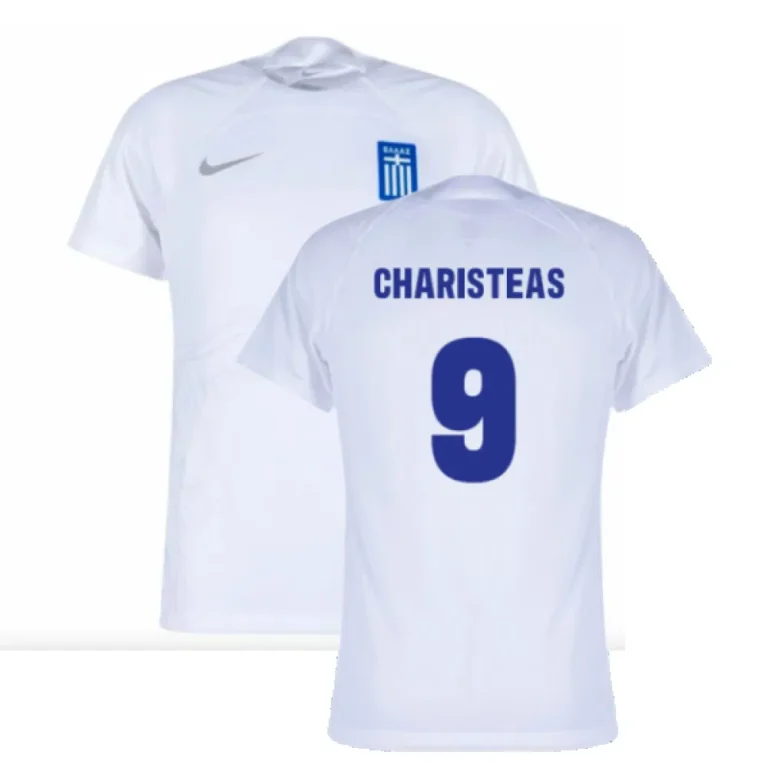 Griechenland Angelos Charisteas 9 Home Trikot 2024-2025