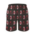 AC Mailand Herren Badehose Schnelltrocknende Strandshorts Mit Tasche Kordelzug Shorts