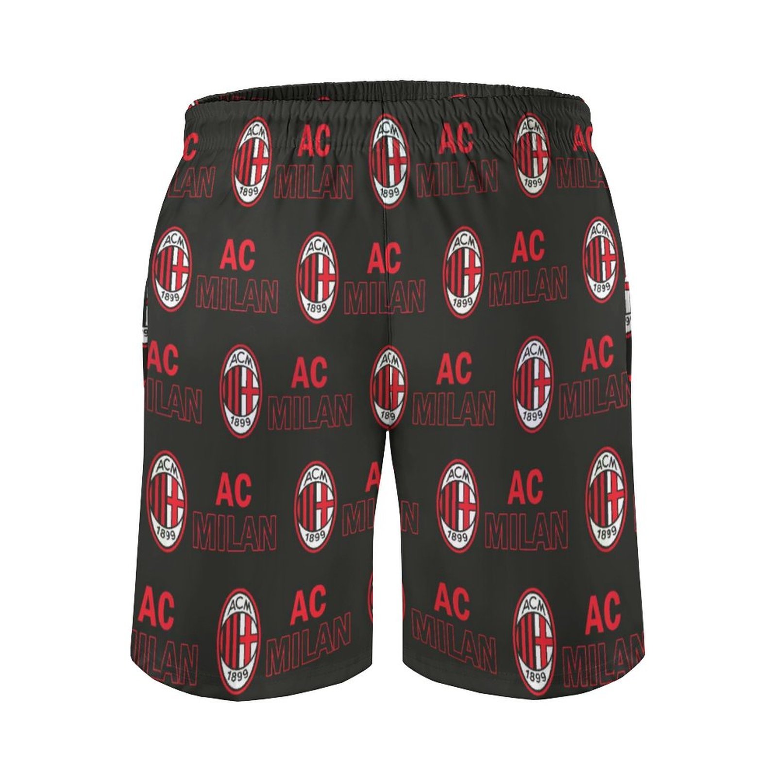 AC Mailand Herren Badehose Schnelltrocknende Strandshorts Mit Tasche Kordelzug Shorts AC Mailand Herren Badehose Schnelltrocknende Strandshorts Mit Tasche Kordelzug Shorts