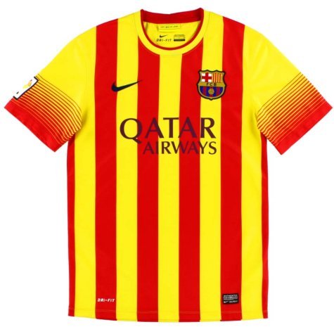 FC Barcelona Ronaldinho 10 Away Retro Trikot 2013-2014 FC Barcelona Ronaldinho 10 Away Retro Trikot 2013-2014