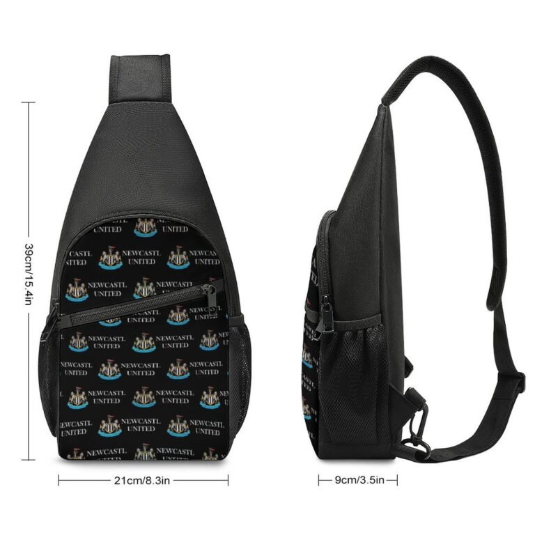 Newcastle United Crossbody Backpack Leichte Umhängetaschen Sling-Rucksack