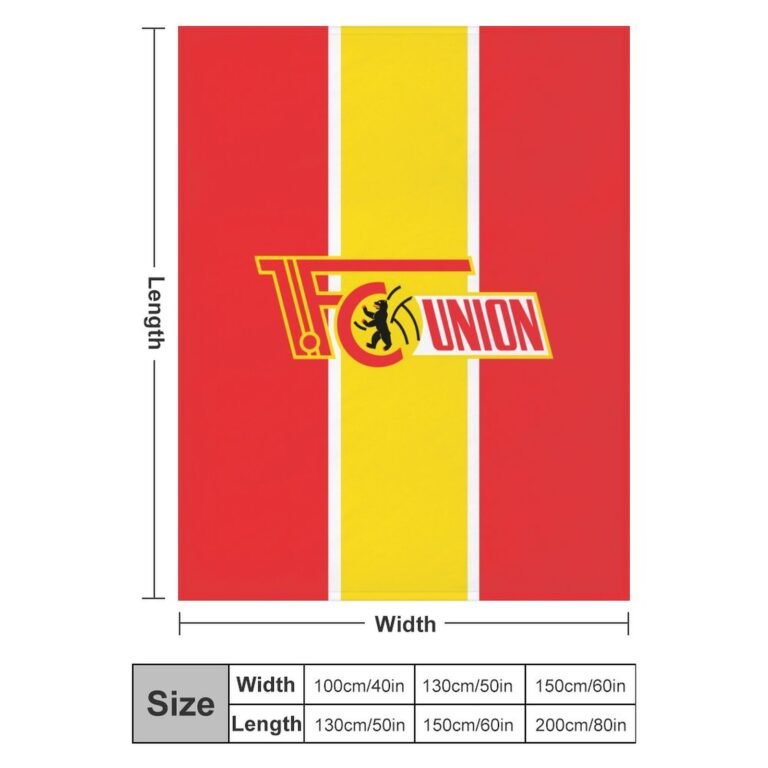 FC Union Berlin Decken, Superweiche Decken, Verschiedene Größen Von Decken