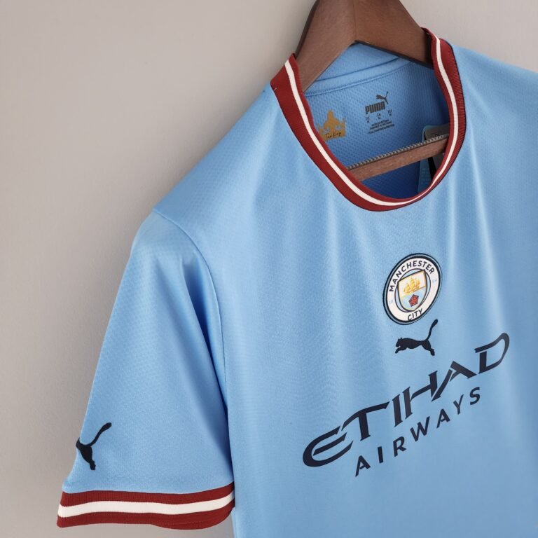 Man City Erling Haaland 9 Heimtrikot Kinder Mini Kit 2022-2023