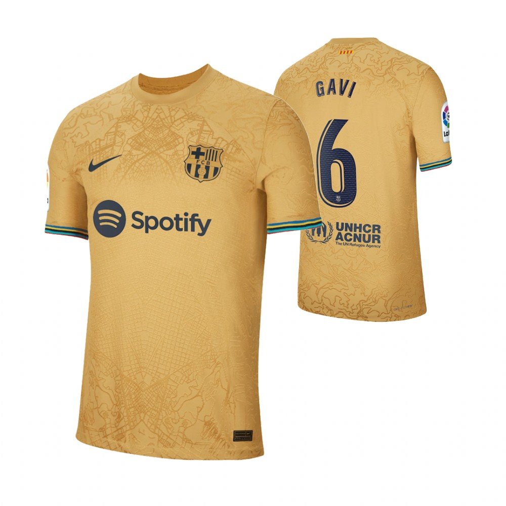 FC Barcelona Gavi 6 Away Trikot 2022-2023 FC Barcelona Gavi 6 Away Trikot 2022-2023