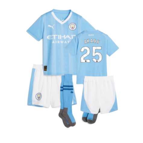 Man City Manuel Akanji 25 Heimtrikot Kinder 2023-2024