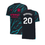 Man City Bernardo Silva 20 Third Trikot 2023-2024