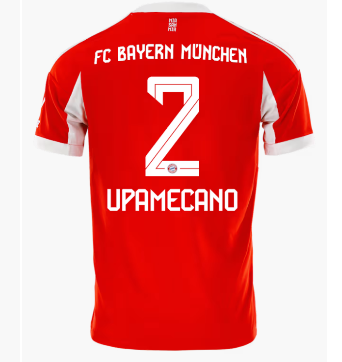 FC Bayern München Dayot Upamecano 2 Home Trikot 2025-2026 FC Bayern München Dayot Upamecano 2 Home Trikot 2025-2026