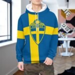Schweden Kapuzenpulli Mit Fleece Für Männer Und Frauen