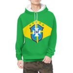 Brasilien Kapuzenpulli Mit Fleece Für Männer Und Frauen