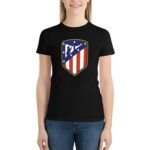 Atletico Madrid Damen Kurzarm Rundhals T-Shirt Casual Sommer Tops