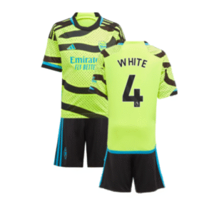 Arsenal Ben White 4 Auswärtstrikot Kinder Minikit 2023-2024