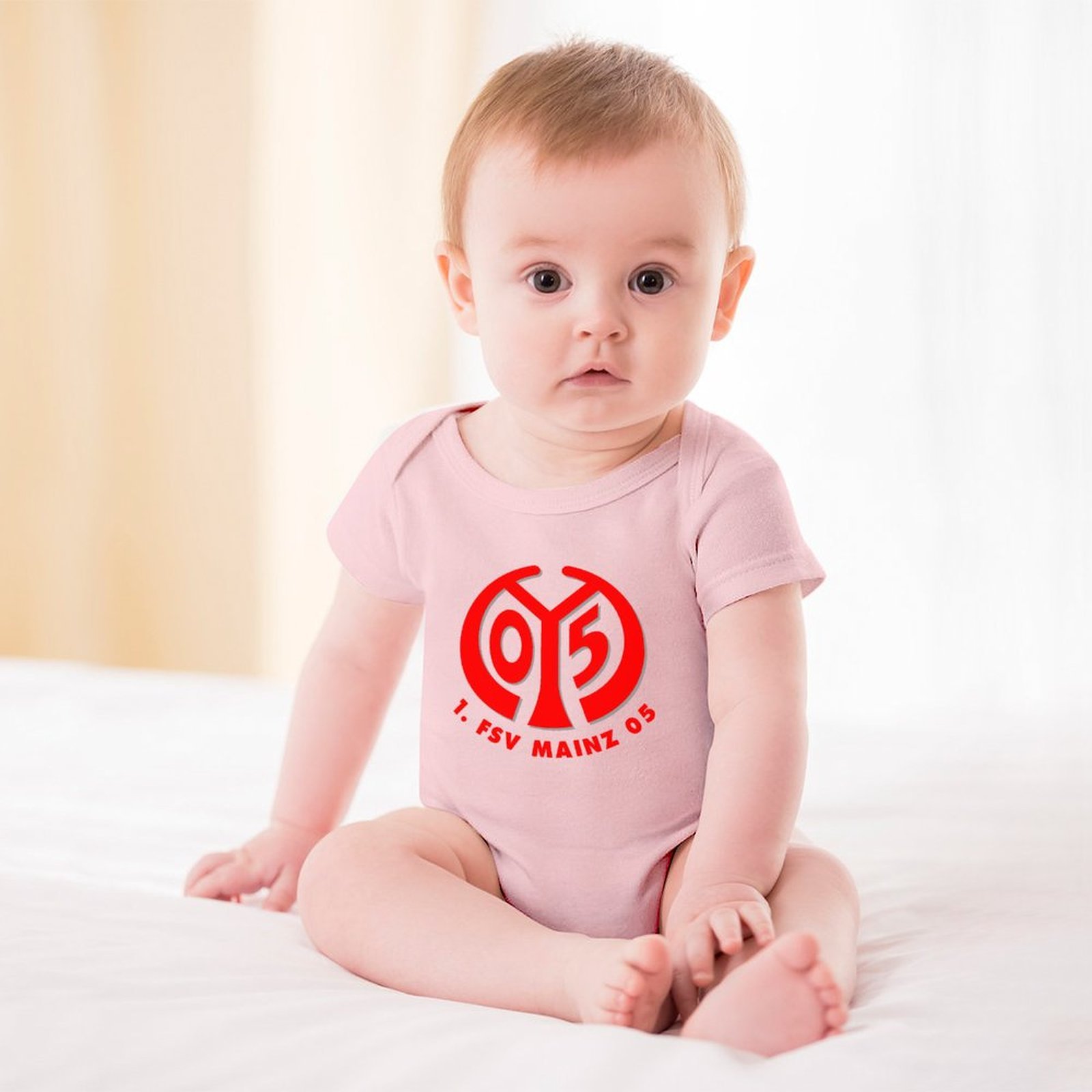 Mainz 05 Baby Bodysuit Strampler Schlafanzug Mit Kurzen Ärmeln Mainz 05 Baby Bodysuit Strampler Schlafanzug Mit Kurzen Ärmeln