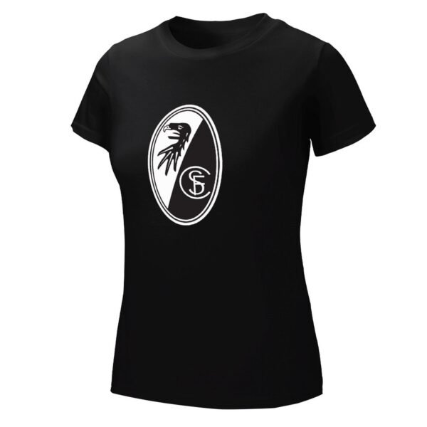 SC Freiburg Damen Kurzarm Rundhals T-Shirt Casual Sommer Tops