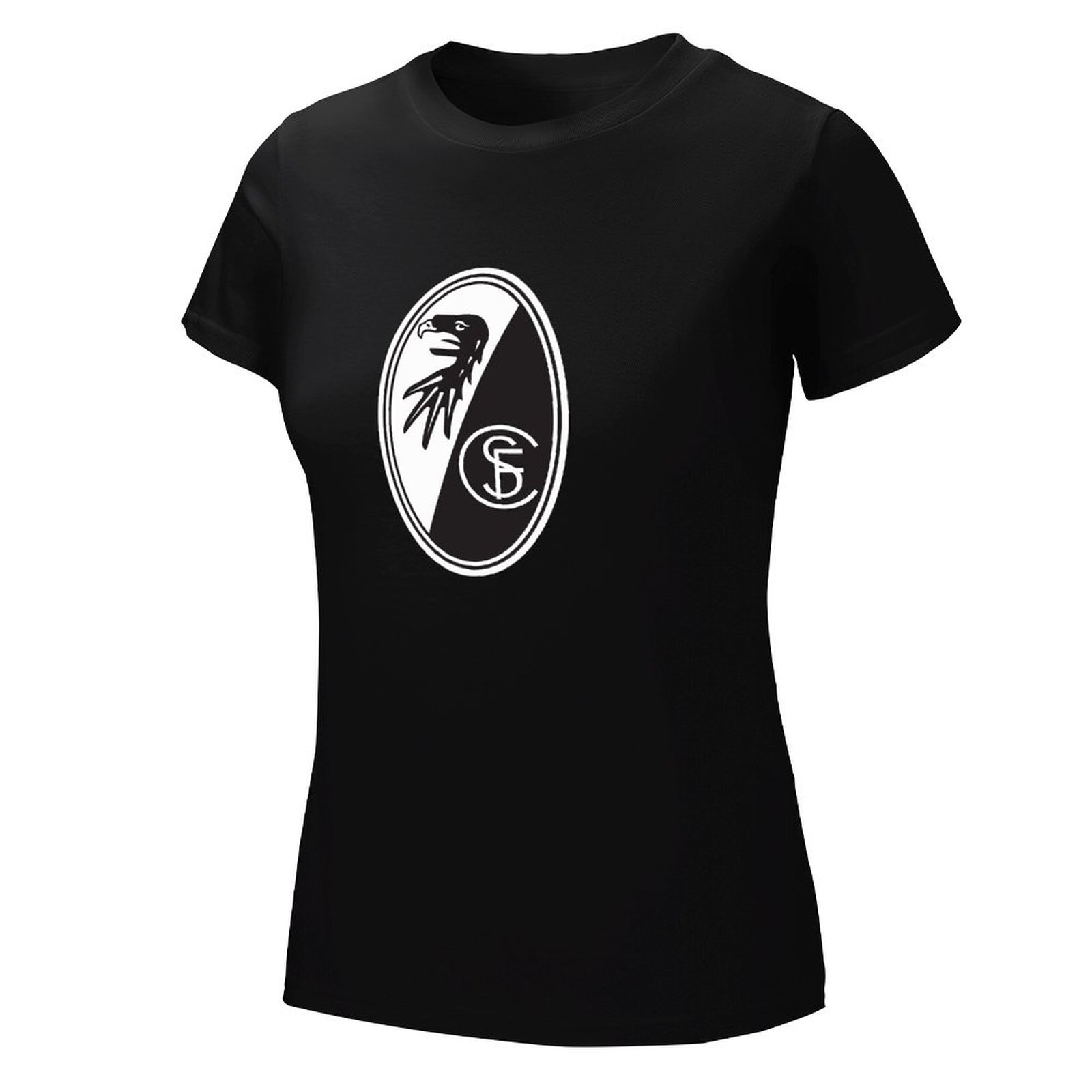 SC Freiburg Damen Kurzarm Rundhals T-Shirt Casual Sommer Tops SC Freiburg Damen Kurzarm Rundhals T-Shirt Casual Sommer Tops