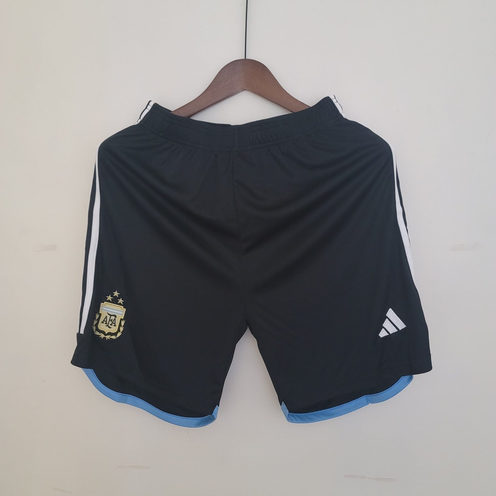 Argentinien 3 Sterne Home Short WM 2022 - Schwarz Argentinien 3 Sterne Home Short WM 2022 - Schwarz