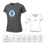 Chelsea FC Damen Kurzarm Rundhals T-Shirt Casual Sommer Tops
