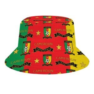 Kamerun Karomuster Sommer Sonnenhut Reversible Bucket Hat