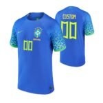 Brasilien Away Trikot WM 2022 ( Aufdruck Dein Name )