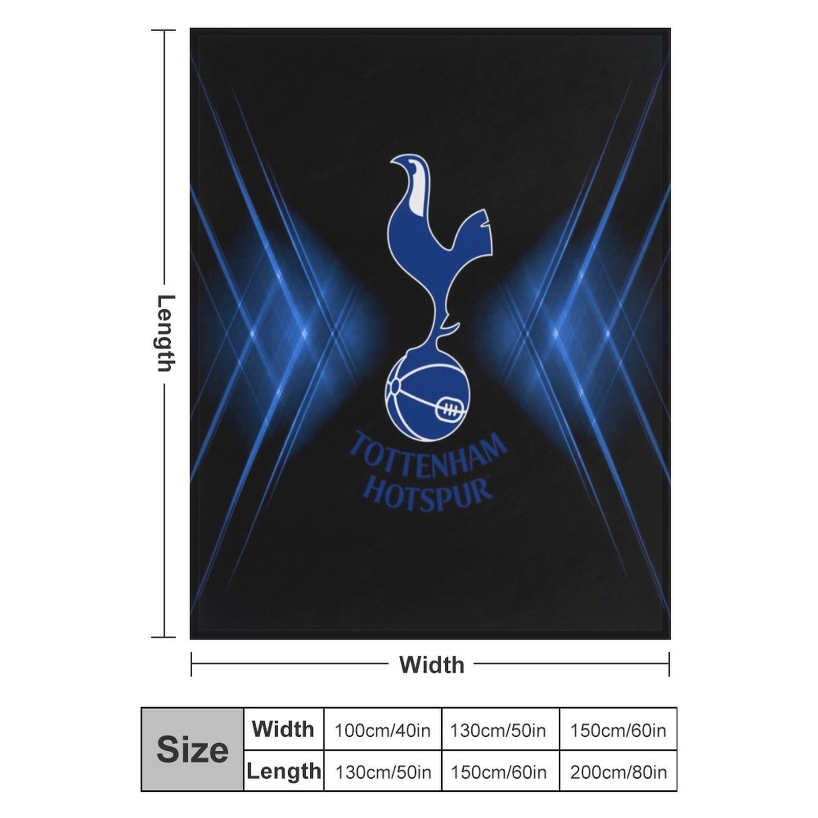 Tottenham Hotspur Decken, Superweiche Decken, Verschiedene Größen Von Decken Tottenham Hotspur Decken, Superweiche Decken, Verschiedene Größen Von Decken