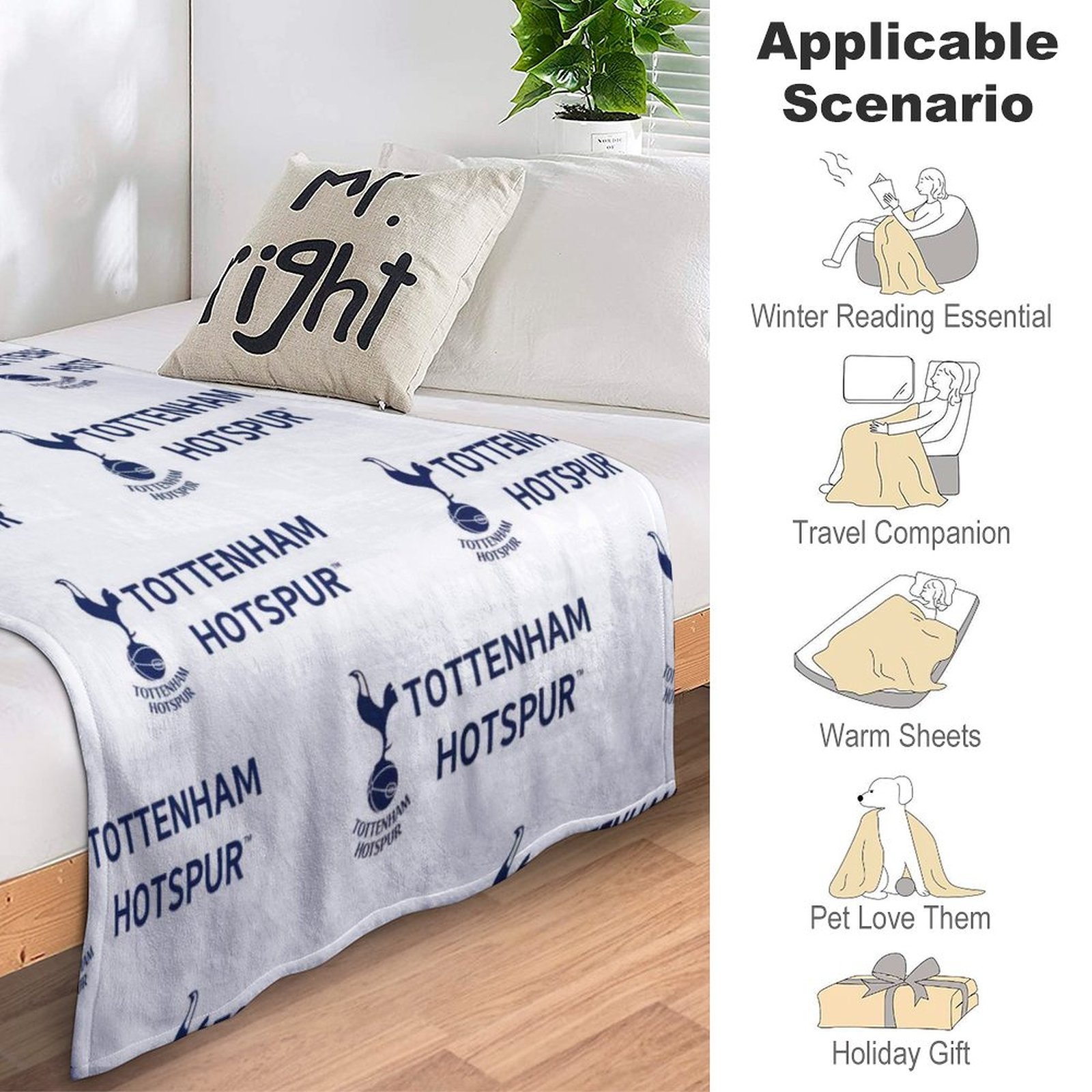 Tottenham Hotspur Decken, Superweiche Decken, Verschiedene Größen Von Decken Tottenham Hotspur Decken, Superweiche Decken, Verschiedene Größen Von Decken