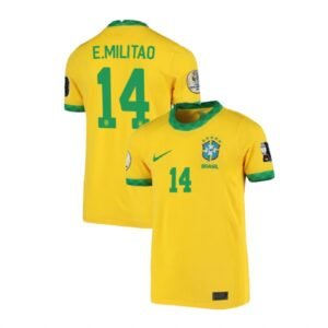 Brasilien Eder Militao 14 Home Trikot 2020-2021