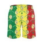 Senegal Herren Badehose Schnelltrocknende Strandshorts Mit Tasche Kordelzug Shorts