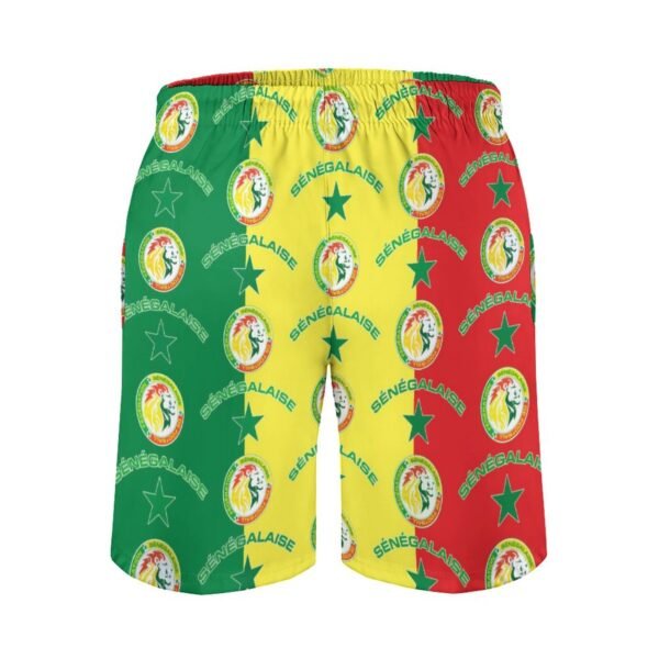 Senegal Herren Badehose Schnelltrocknende Strandshorts Mit Tasche Kordelzug Shorts