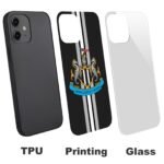 Newcastle United Stoßfest Glaskasten Handyhüllen & Cover Für IPhone 12