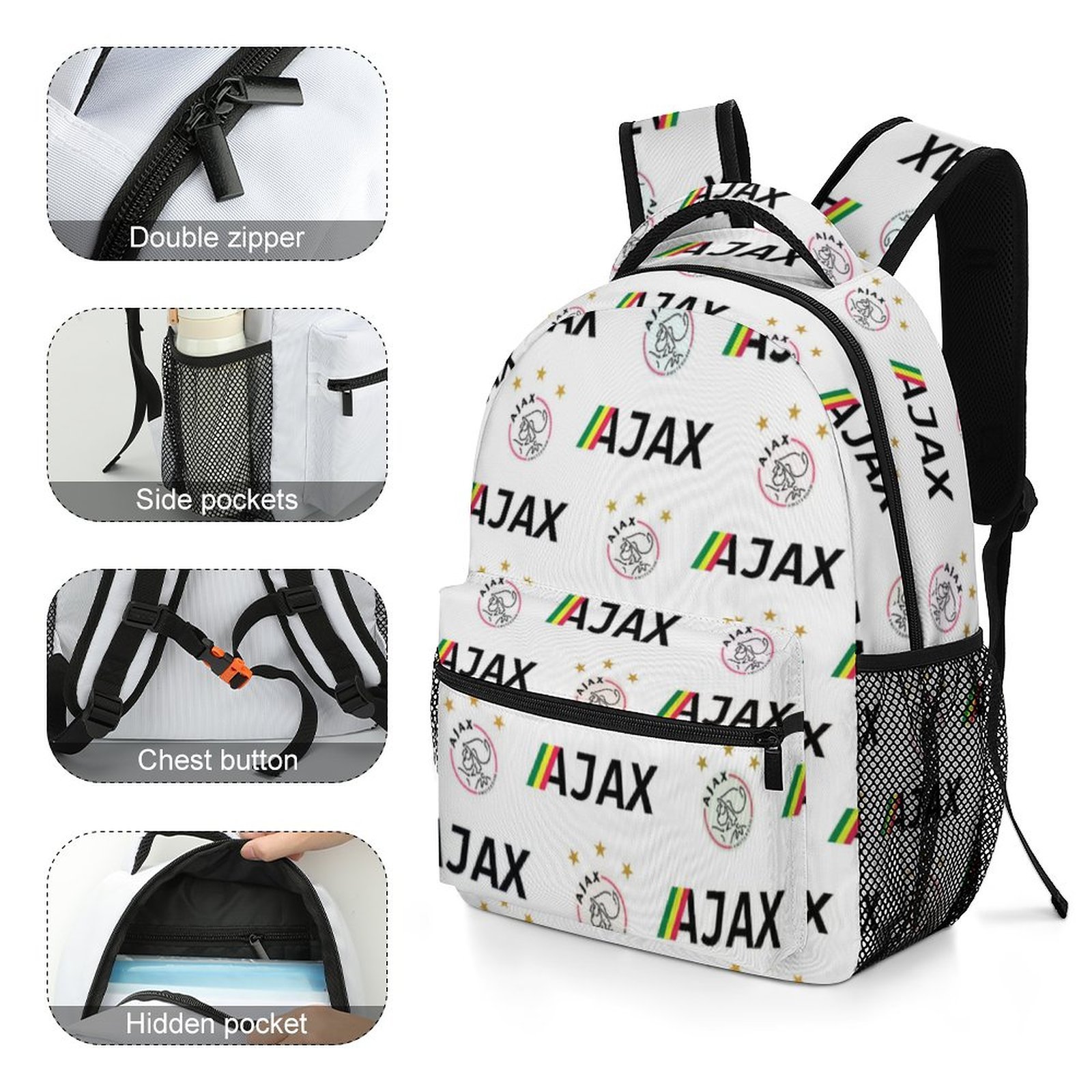 Ajax Kinderschultaschen Rucksäcke Für Jungen Und Mädchen Ajax Kinderschultaschen Rucksäcke Für Jungen Und Mädchen
